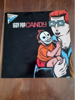 Disque Iggy Pop - Candy - Virgin VUST 29 - UK 1990 Comme Neuve - 45 Rpm - Maxi-Singles