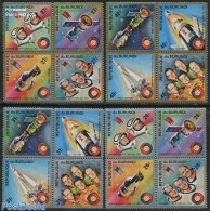 Burundi 1975 Space Exploration 4x4v [+], Mint NH, Transport - Space Exploration - Autres & Non Classés