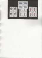 TIMBRES TAXES N° 109 A 112 BLOC DE 4 NEUF SANS CHARNIERE -ANNEE 1963 - COTE : 18 € - 1960-.... Mint/hinged