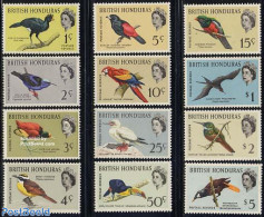 Belize/British Honduras 1962 Birds 12v, Unused (hinged), Nature - Birds - Parrots - Hummingbirds - Toucans - Brits-Honduras (...-1970)