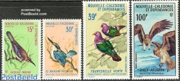 New Caledonia 1970 Birds 4v, Mint NH, Nature - Birds - Kingfishers - Pigeons - Nuevos