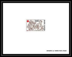 épreuve De Luxe / Deluxe Proof Andorre Andorra N°380 Croix Rouge (red Cross) 1989  - Red Cross