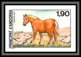 Andorre (Andorra) N°361 Cheval (chevaux Horse Horses) Non Dentelé Imperf ** Mnh 1987 - Ungebraucht