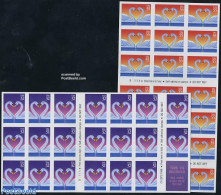 United States Of America 1997 Greeting Stamps 2 Foil Booklets, Mint NH, Nature - Various - Birds - Stamp Booklets - Gr.. - Neufs