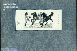 China People’s Republic 1978 Horse Paintings S/s, Mint NH, Nature - Horses - Art - Paintings - Unused Stamps