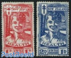 New Zealand 1931 Health 2v, Unused (hinged), Health - Anti Tuberculosis - Health - Ongebruikt