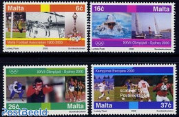 Malta 2000 Sports 4v, Mint NH, Sport - Football - Judo - Olympic Games - Sailing - Shooting Sports - Sport (other And .. - Sailing