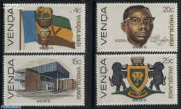 South Africa, Venda 1979 Independence 4v, Mint NH, History - Nature - Coat Of Arms - Flags - Elephants - Venda