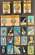 KOSMOS SPACE TRADING CARDS + CIGARETTES PACKETS DOLCIFICIO LOMBARDO LA STORIA DELL'ASTRONAUTICA 1968 FIGURINE CARTONATE - Otros & Sin Clasificación