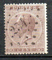 19A Gestempeld Pt 254 MONTZEN - COBA 20 Euro - 1865-1866 Perfil Izquierdo