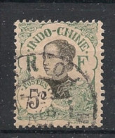 INDOCHINE - 1907 - N°YT. 44 - Annamite 5c Vert - Oblitéré / Used - Usati