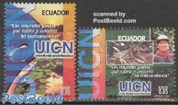 Ecuador 2002 UICN Nature Conservation 2v, Mint NH, Nature - Environment - Protezione Dell'Ambiente & Clima