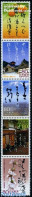 Japan 2009 Haiku 5v [::::], Mint NH, Nature - Flowers & Plants - Fruit - Art - Castles & Fortifications - Handwriting .. - Nuevos