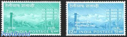 India 1953 Telegraph 2v, Mint NH, Science - Telecommunication - Ungebraucht