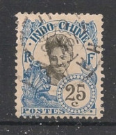 INDOCHINE - 1907 - N°YT. 48 - Annamite 25c Bleu - Oblitéré / Used - Usati