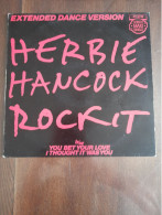 Disque Herbie Hancock - Rockit ( Extended Dance Version) - CBS A-12.3577 -  Holland 1983 - 45 G - Maxi-Single