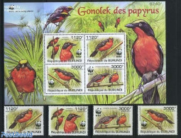 Burundi 2011 WWF, Birds 4v + S/s, Mint NH, Nature - Birds - World Wildlife Fund (WWF) - Sonstige & Ohne Zuordnung