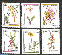 India 1991 Orchids 6v, Mint NH, Nature - Flowers & Plants - Orchids - Ungebraucht