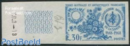 French Antarctic Territory 1968 W.H.O., Colour Proof 1v, Mint NH, Nature - Various - Flowers & Plants - Special Items - Unused Stamps
