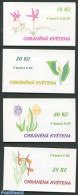 Czech Republic 1997 Flowers 4 Booklets, Mint NH - Andere & Zonder Classificatie
