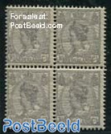 Netherlands 1922 10c Grey (wide Lines), Block Of 4 [+], Mint NH - Ongebruikt