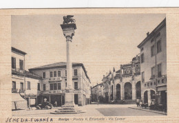 ROVIGO-PIAZZA V. EMANUELE-VIA CAVOUR CARTOLINA SCRITTA MA NON  VIAGGIATA DATATA 8-10-1948 - Rovigo