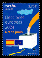 SPAIN ESPAÑA ESPAGNE SPANIEN 2024 European Elections 6-9 June Stamp MNH ** Europa Sympathy Mitläufer - Europäischer Gedanke