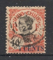 INDOCHINE - 1919 - N°YT. 76 - Annamite 4c Sur 10c Rouge - Oblitéré / Used - Gebraucht