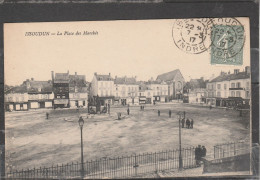 36 - ISSOUDUN - La Place Des Marchés - Issoudun