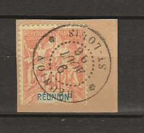 1892 USED Réunion Yvert 41 Postfris** - Oblitérés