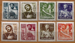 Macau - 1951 Personalities- Jorge Alvares -St. Francis Xavier -Luise De Camoens - Fernao Mendes Pinto - Complete Set-MLH - Ongebruikt
