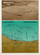 Débarquement En Normandie 1944 - ARROMANCHES - Vue Aérienne Du Port Artificiel - Plan Du Port - Histoire