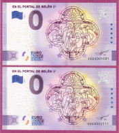 0-Euro VEES 01 2020 EN EL PORTAL DE BELEN Navidad WEIHNACHTEN 2020 Set NORMAL+ANNIVERSARY - Essais Privés / Non-officiels