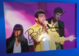 AUTOGRAPHE DE PATRICK BRUEL SUR PHOTO - Singers & Musicians