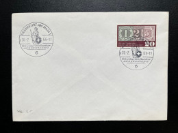 ENVELOPPE ALLEMAGNE / FRANKFURT AM MAIN / SCHWEIZER BRIEFMARKEN AUSSTELLUNG 1966 - Lettres & Documents