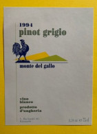 20179 - Pinot Grigio 1994 Monte Del Gallo Hongrie - Galli