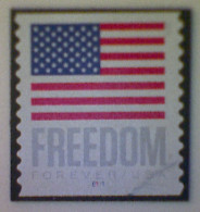 United States, Scott #5789a, Used(o), 2023 B#coil, Freedom Flag, (63¢), Gray, Blue, And Red - Gebraucht