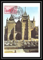 2711 Carte Maximum France 1718 Congrès Fédération Sociétés Philatéliques Saint Brieuc Edition Parison 1972 Cathedrale - Eglises Et Cathédrales