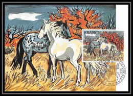 3535/ Carte Maximum (card) France N°2026 Tableau Painting Chevaux De Camargue D'Yves Brayer Fdc1978 Edition Pj - Modern