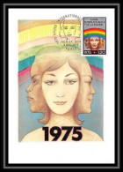 3112/ Carte Maximum (card) France N°1857 Année Internationale De La Femme Fdc 1975 Edition Cef - 1970-1979