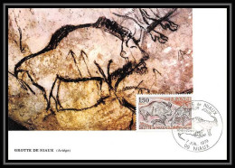 3596/ Carte Maximum (card) France N°2043 Grotte De Niaux Préhistoire Edition Farcigny Fdc 1979 - Vor- Und Frühgeschichte