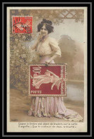 5760/ Carte Maximum France N° 138 10 C Rouge Type Semeuse Carte Maximum Non Intentionelle 1909 Pour Maubeuge - ...-1929