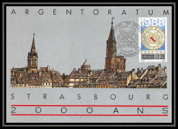 4402/ Carte Maximum (card) France N°2552 Bimillénaire De Strasbourg édition Cef Fdc 1988 - 1980-1989