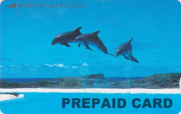 Carte Prépayée JAPON - ANIMAL - DAUPHIN - DOLPHIN Call JAPAN Prepaid Card - DELPHIN - 355 - Delfini