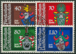 Liechtenstein 1981 Wappen Der Landammänner 766/69 Gestempelt - Oblitérés