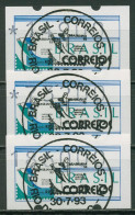 Brasilien 1993 Automatenmarken Satz 14900/73200/186000 ATM 5 Gestempelt - Viñetas De Franqueo (Frama)