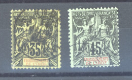 Inde  :  Yv  17-18  (o) - Used Stamps