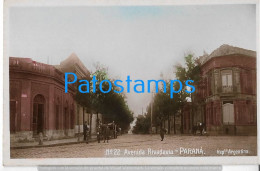 229879 ARGENTINA ENTRE RIOS PARANA AVENIDA RIVADAVIA POSTAL POSTCARD - Argentinië