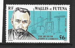 Wallis & Futuna Islands 1981 Pierre Curie 56 Fr Single MNH - Nuovi