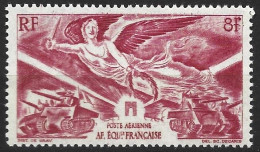 AFRIQUE EQUATORIALE FRANCAISE N° 43 8F ROSE ARDOISE  ANNIVERSAIRE DE LA VICTOIRE  NEUF CHARNIERE TRES LEGERE - Neufs